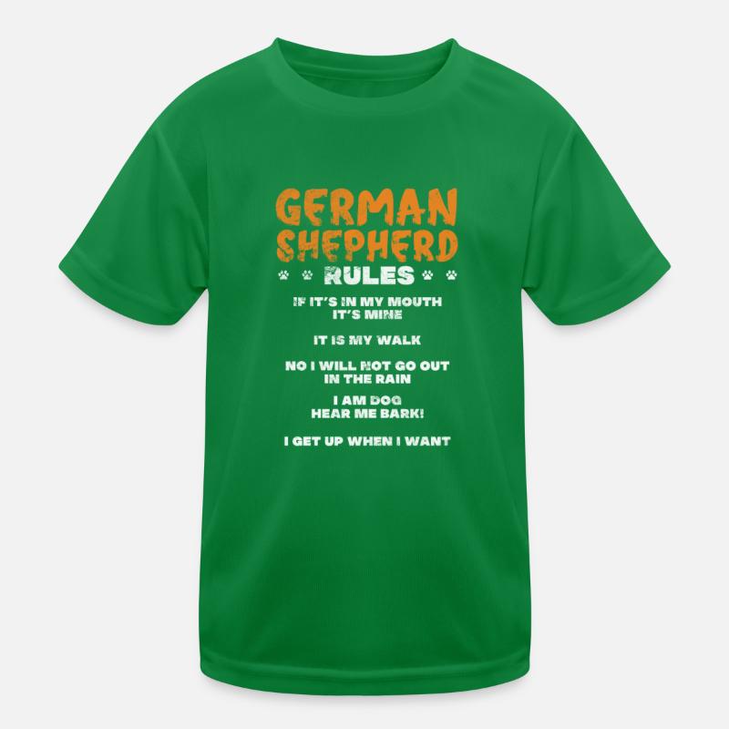 German Shepherd Dog Pet Dog Gift Kids Functional T-Shirt