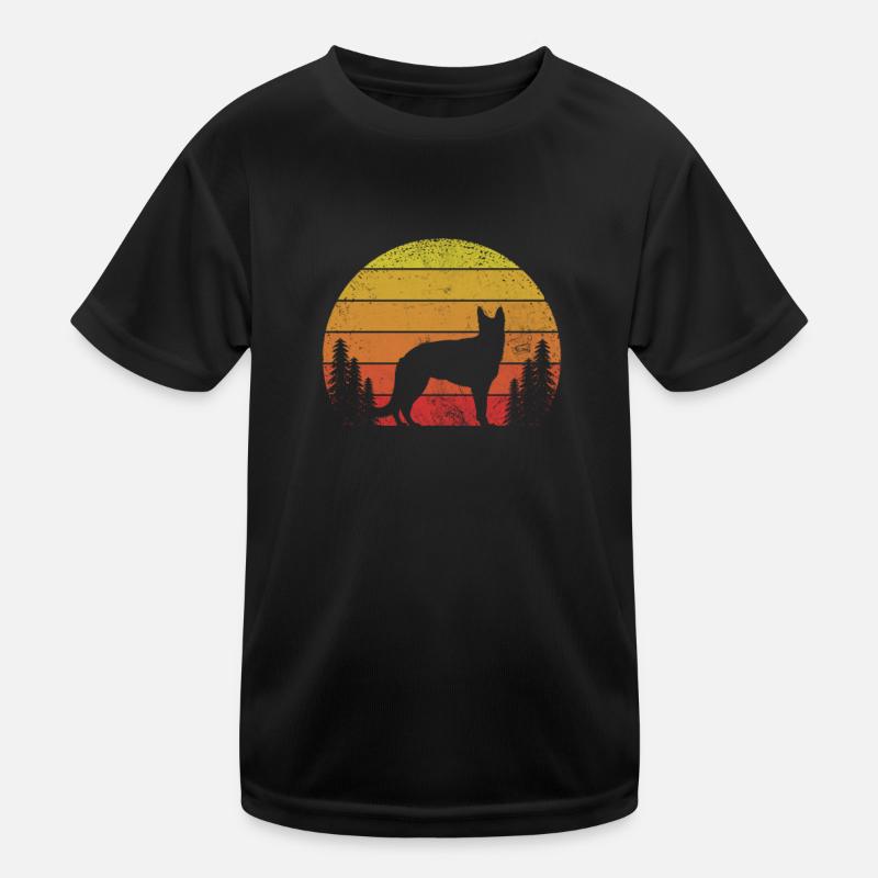 Deutscher Schäferhund Hund Haustier Hunde Geschenk Kinder Funktions-T-Shirt