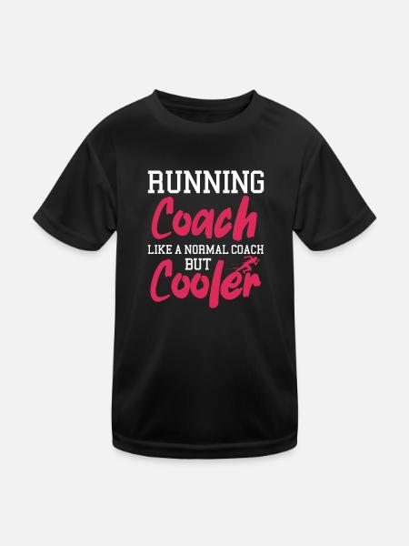 Courir - T-shirt sport Enfant - noir - Devant