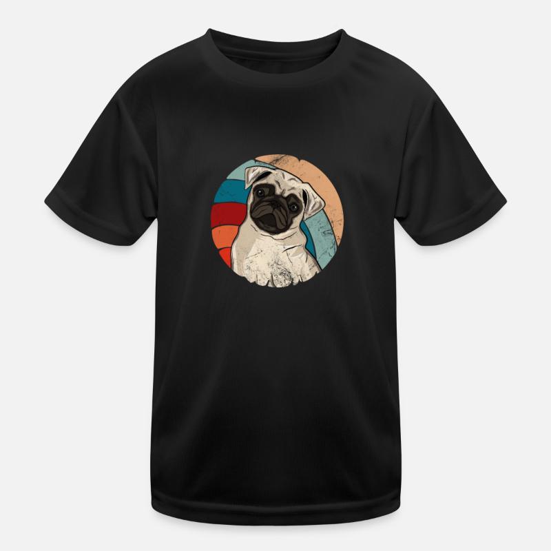 Mops Kinder Funktions-T-Shirt