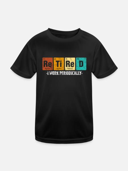 Retirement - Kids Functional T-Shirt - black - Front