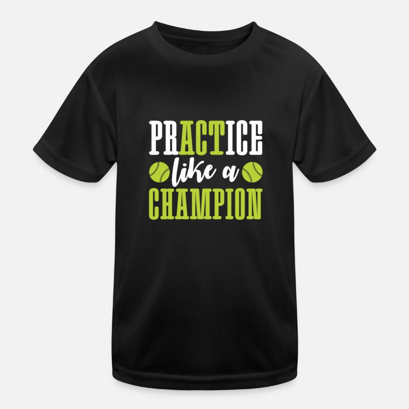 Softball Player Baseball Sport Pitcher Gift Kids Functional T-Shirt