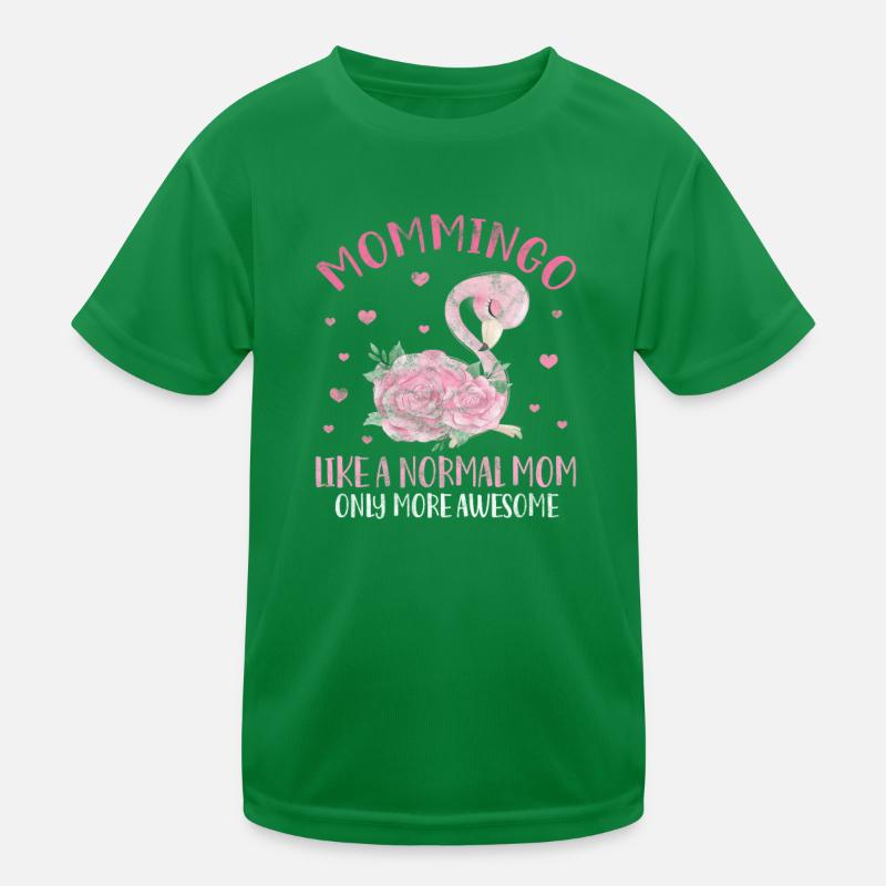 Flamingo Mutter Kinder Funktions-T-Shirt