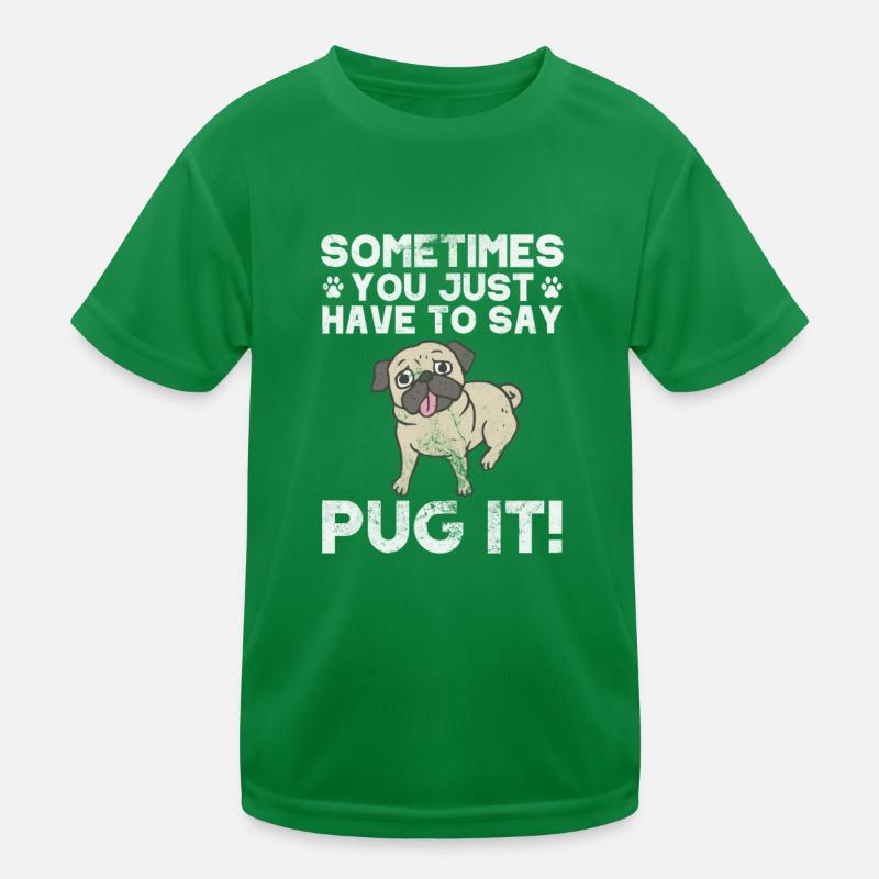 Mops Kinder Funktions-T-Shirt