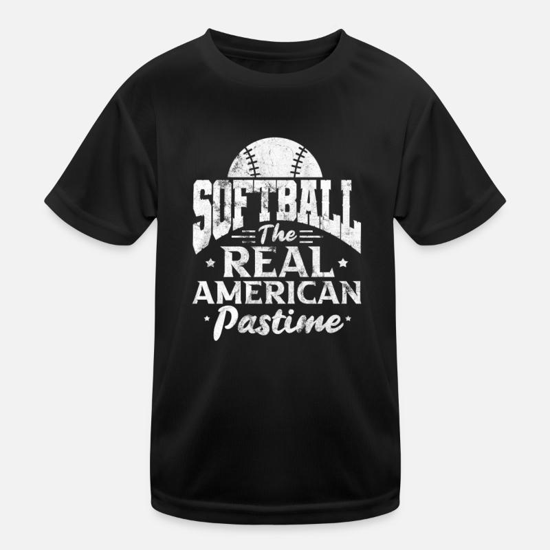 Softball Kinder Funktions-T-Shirt