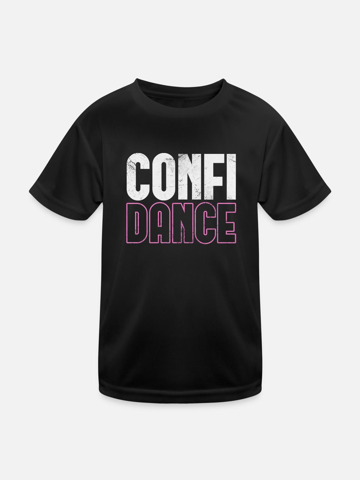 Ballett - Kinder Funktions-T-Shirt - Schwarz - Vorne