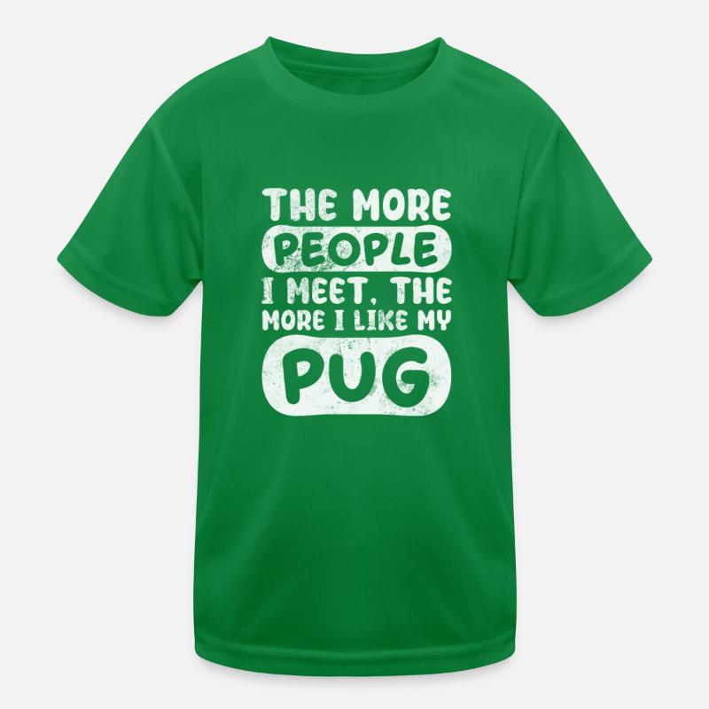 Pug Kids Functional T-Shirt