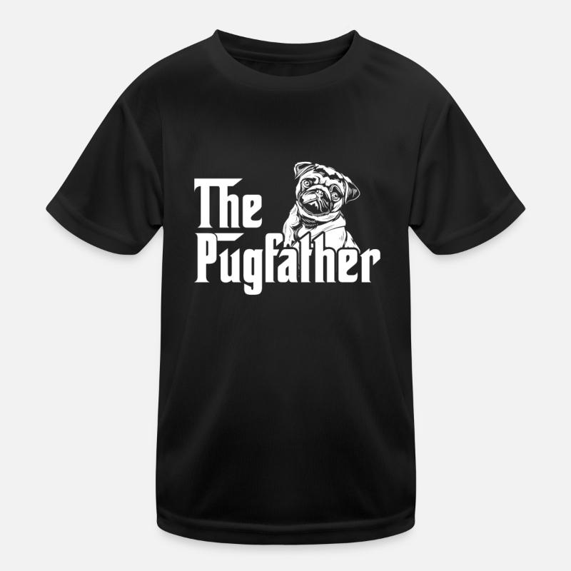 Mops Hund Hundefreund Haustier Möpse Pug Geschenk Kinder Funktions-T-Shirt