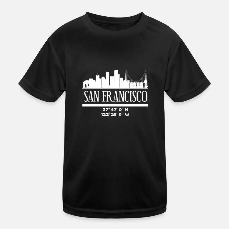 San Francisco - Kids Functional T-Shirt - black