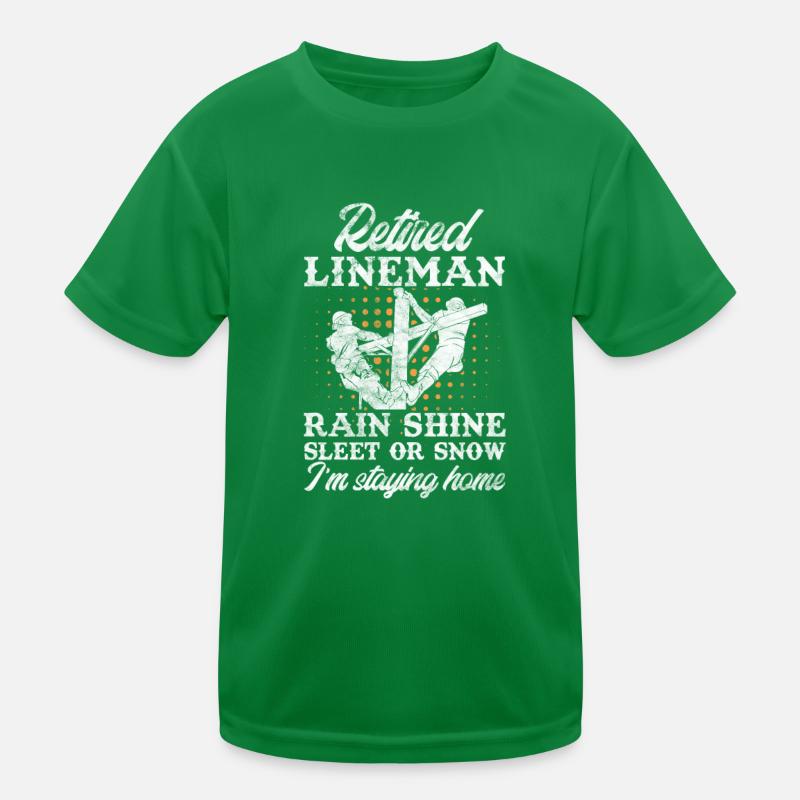 Monteur de lignes à la retraite T-shirt sport Enfant