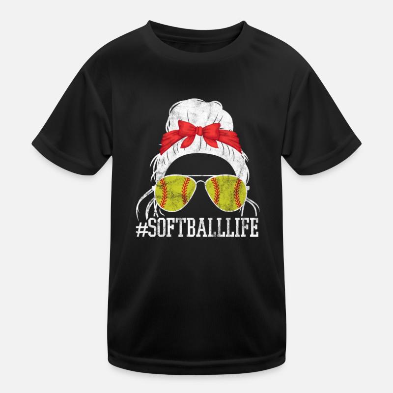 Softball Kinder Funktions-T-Shirt