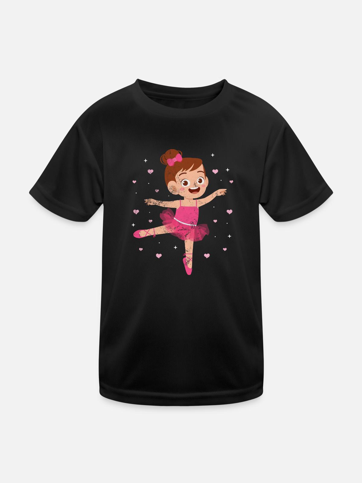 Ballet - Kids Functional T-Shirt - black - Front