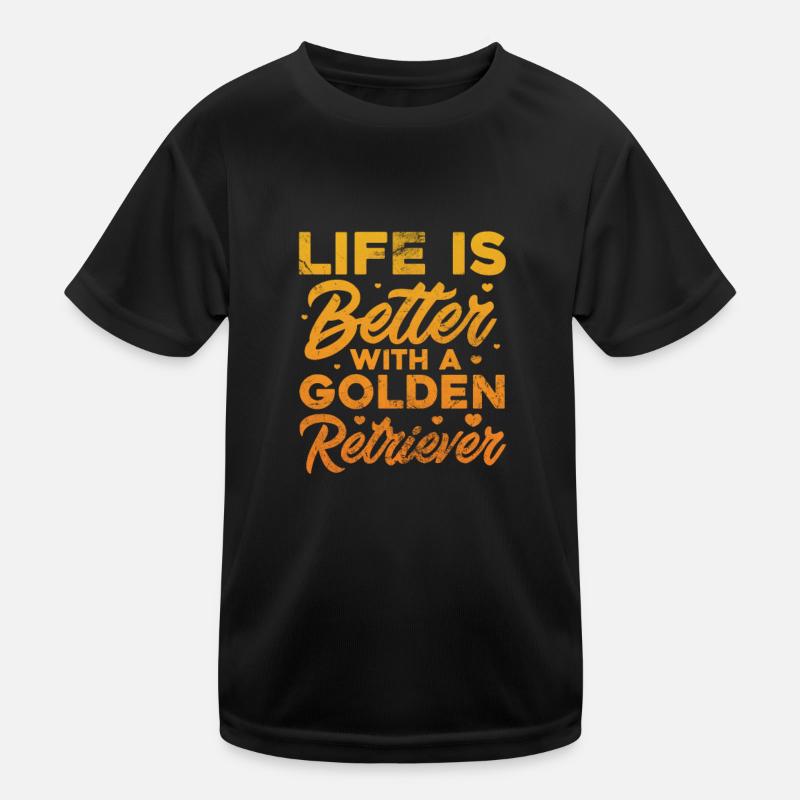 Golden Retrievers Kids Functional T-Shirt