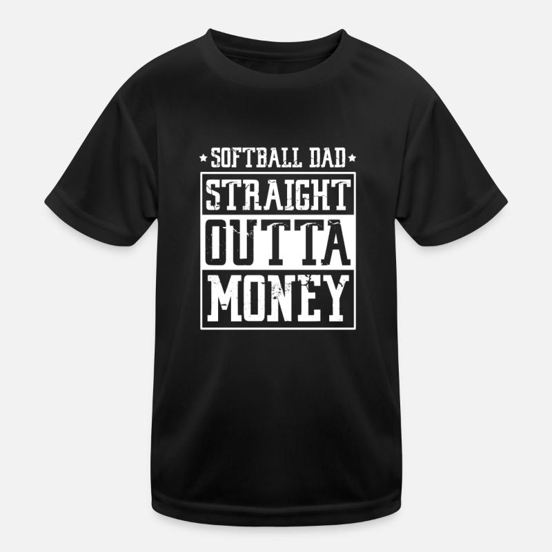 Softball Player Baseball Sport Pitcher Gift Kids Functional T-Shirt