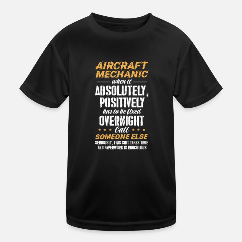 Mécanicien d’aéronefs T-shirt sport Enfant