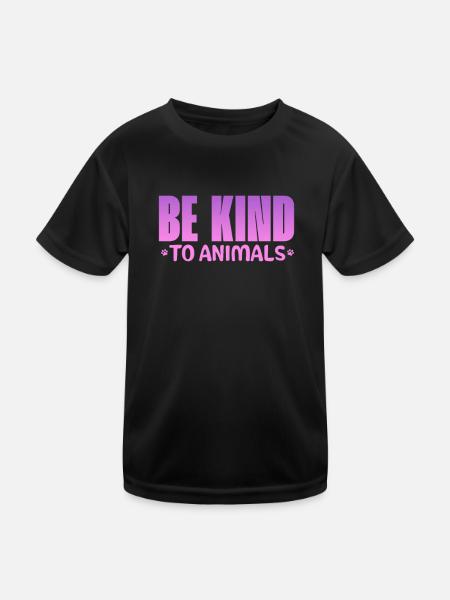 Sauvetage d’animaux - T-shirt sport Enfant - noir - Devant