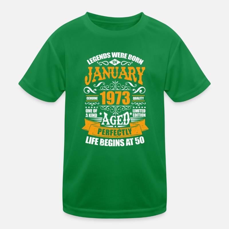 Januar 1973 Kinder Funktions-T-Shirt