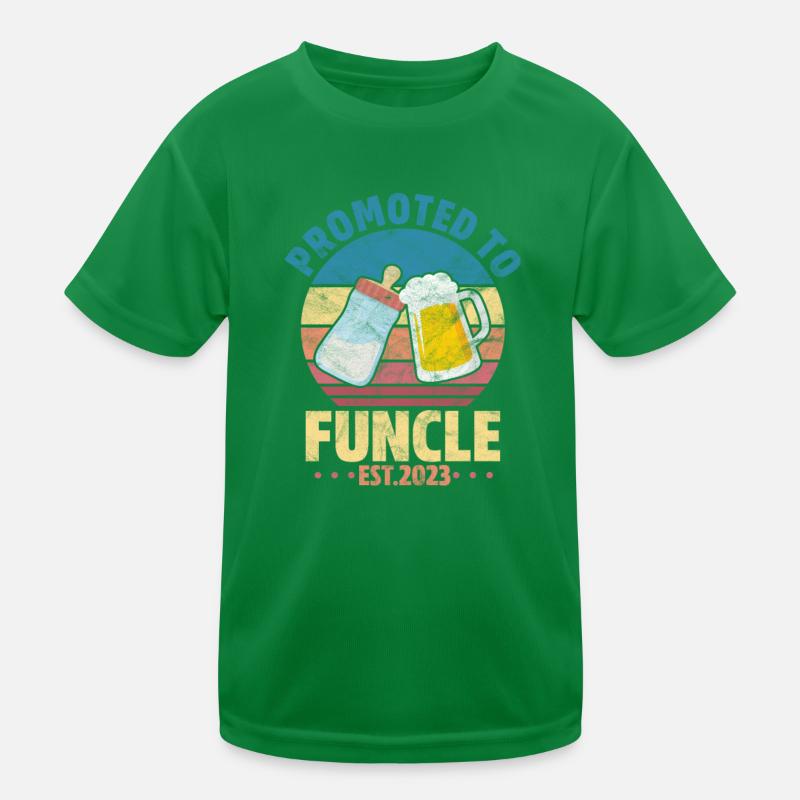 Schwangerschaft Onkel Kinder Funktions-T-Shirt