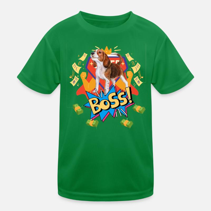 Beagle Boss Kinder Funktions-T-Shirt
