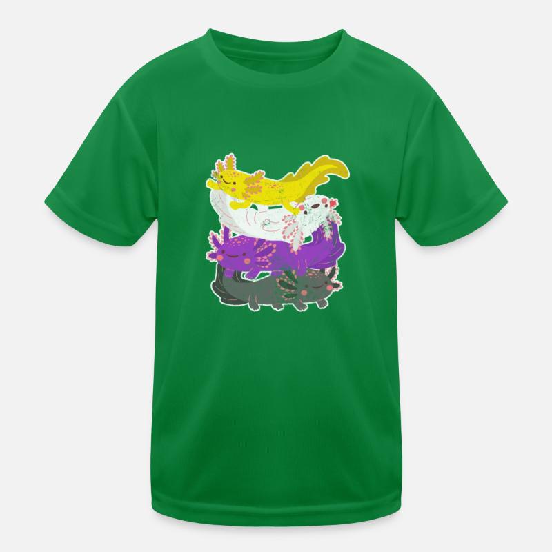 Axolotl Wassertier Wasser Geschenk Kinder Funktions-T-Shirt