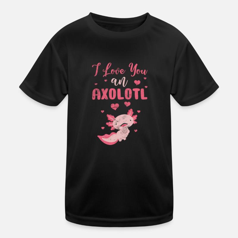 Axolotl Wassertier Wasser Geschenk Kinder Funktions-T-Shirt
