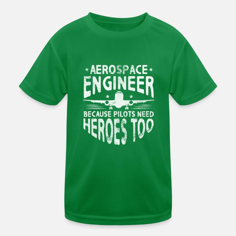 Space Engineer Aeronautical Engineer Gift Kids Functional T-Shirt