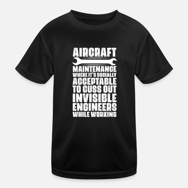 Mécanicien d’aéronefs T-shirt sport Enfant