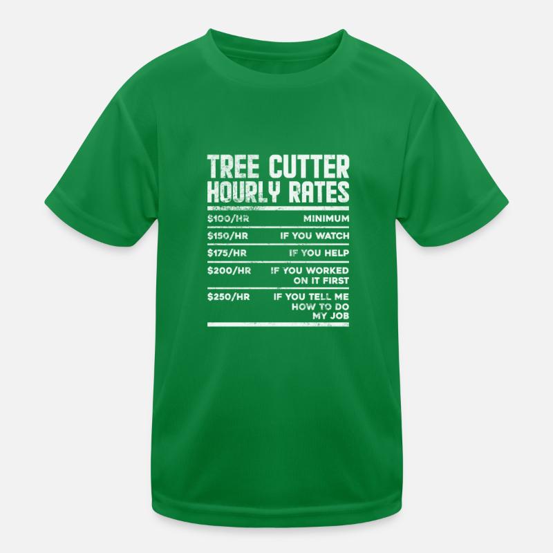 Baumpfleger Baumkletterer Arborist Geschenk Kinder Funktions-T-Shirt