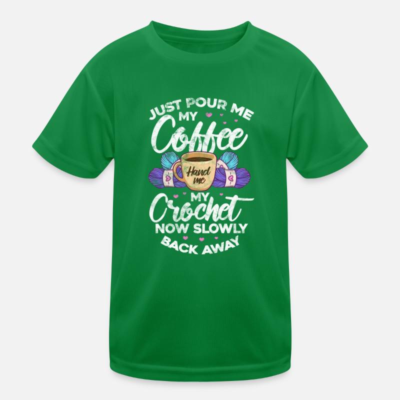 Sewing coffee Kids Functional T-Shirt