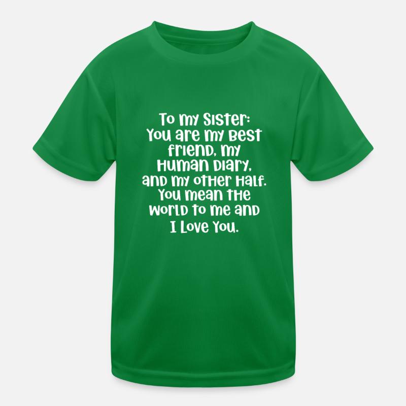 Schwester Kinder Funktions-T-Shirt