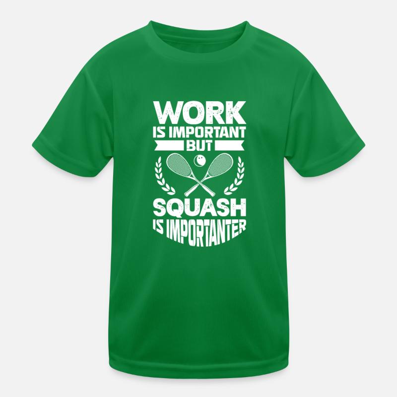 Squash Kinder Funktions-T-Shirt