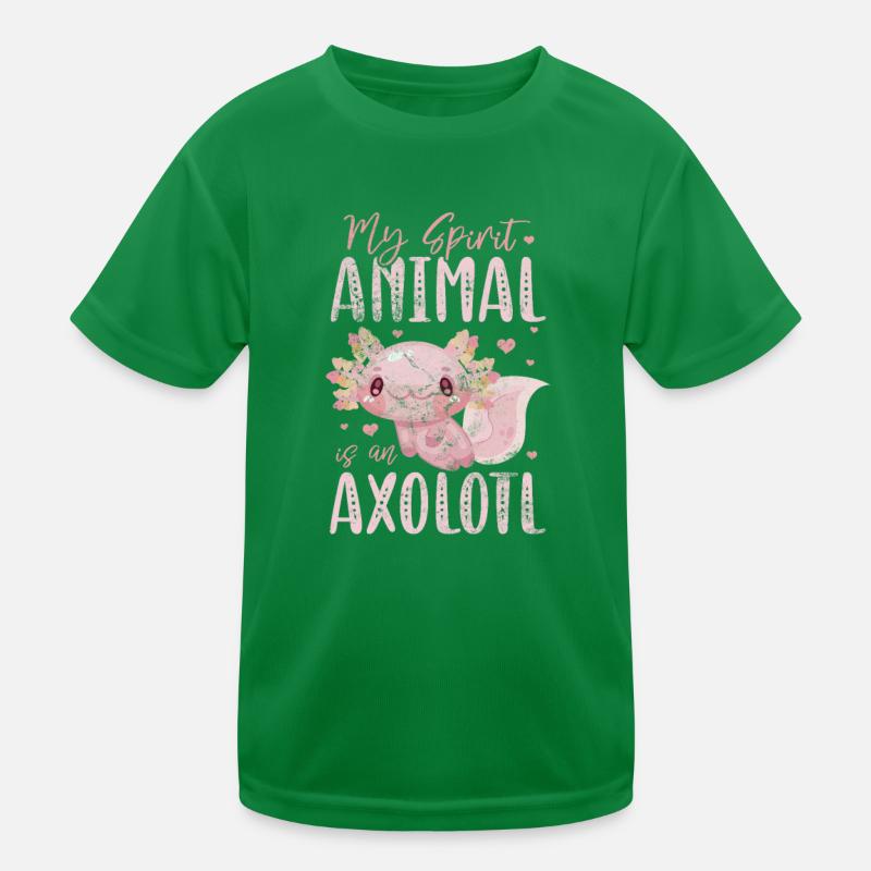 Axolotl Wassertier Wasser Geschenk Kinder Funktions-T-Shirt