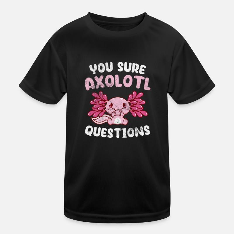 Axolotl Wassertier Wasser Geschenk Kinder Funktions-T-Shirt