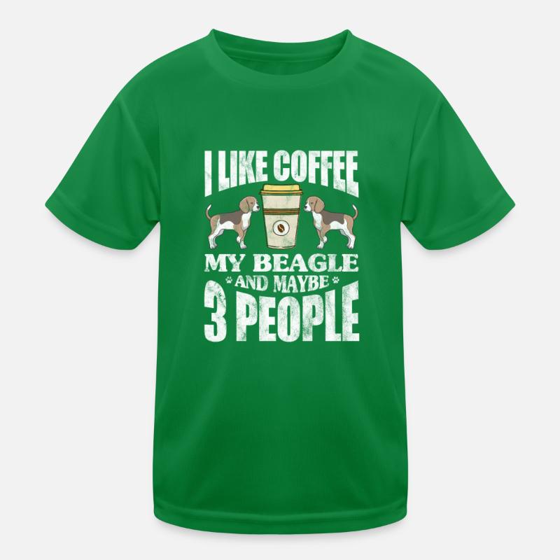 Beagle au café T-shirt sport Enfant