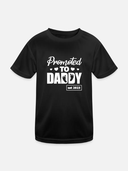Grossesse Grossesse Naissance Bébé Cadeau - T-shirt sport Enfant - noir - Devant