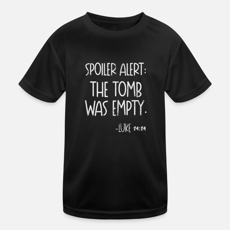 Bibel - Kinder Funktions-T-Shirt - Schwarz