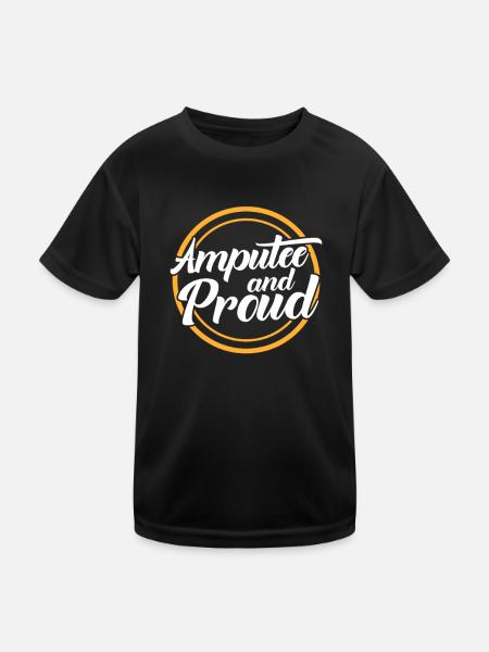 Amputation Amputation Prosthesis Gift - Kids Functional T-Shirt - black - Front