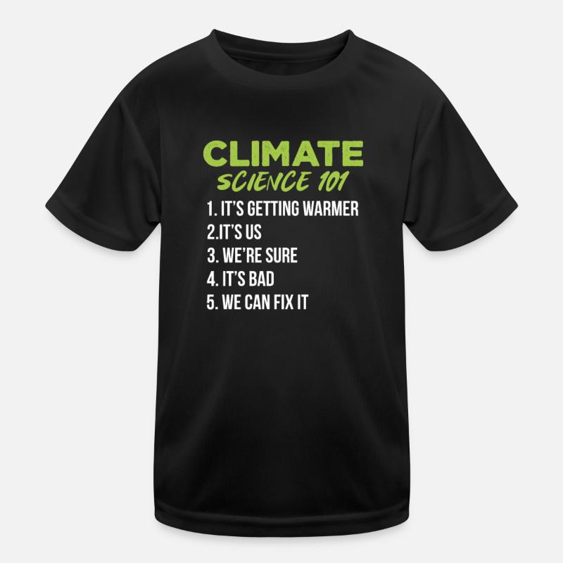 Klimawandel Kinder Funktions-T-Shirt