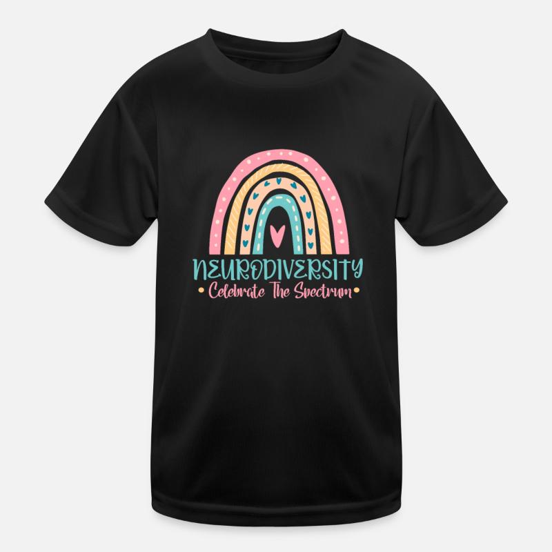 ADHS ADHD Aufmerksamkeit Defizit Geschenk - Kinder Funktions-T-Shirt - Schwarz