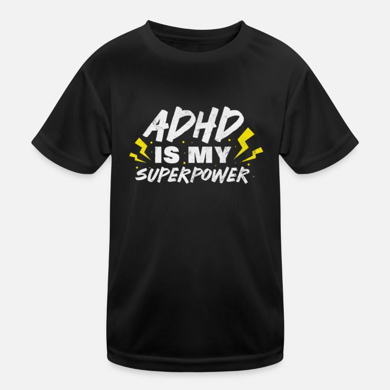 ADHD - Kids Functional T-Shirt - black