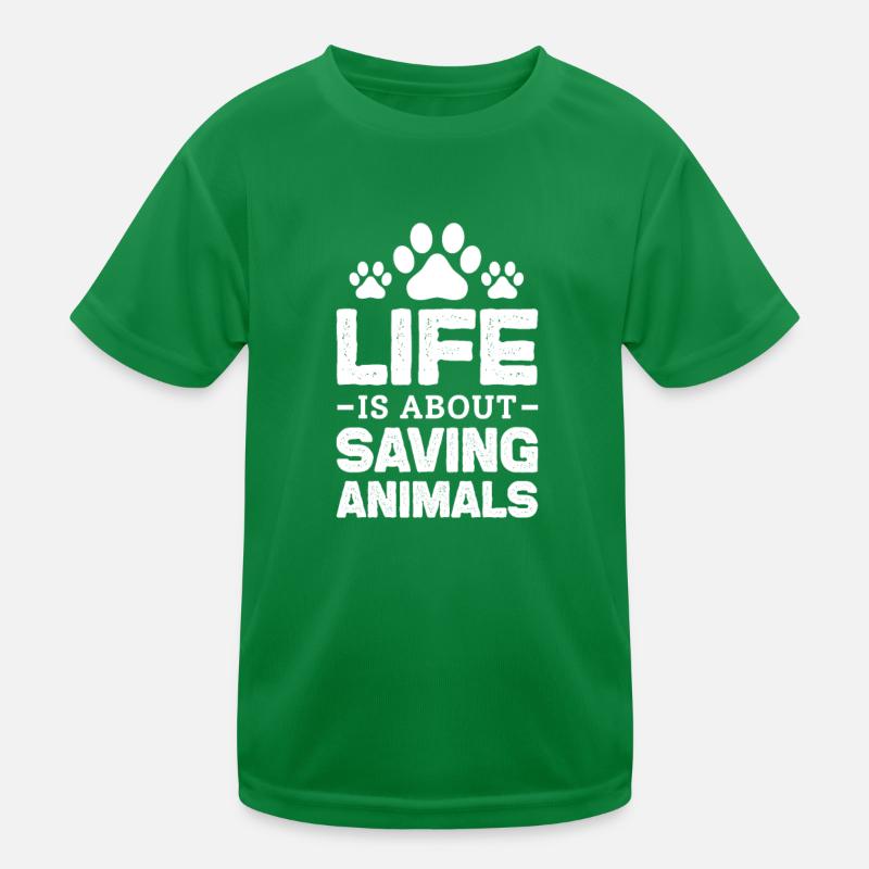 Tierrettung Kinder Funktions-T-Shirt