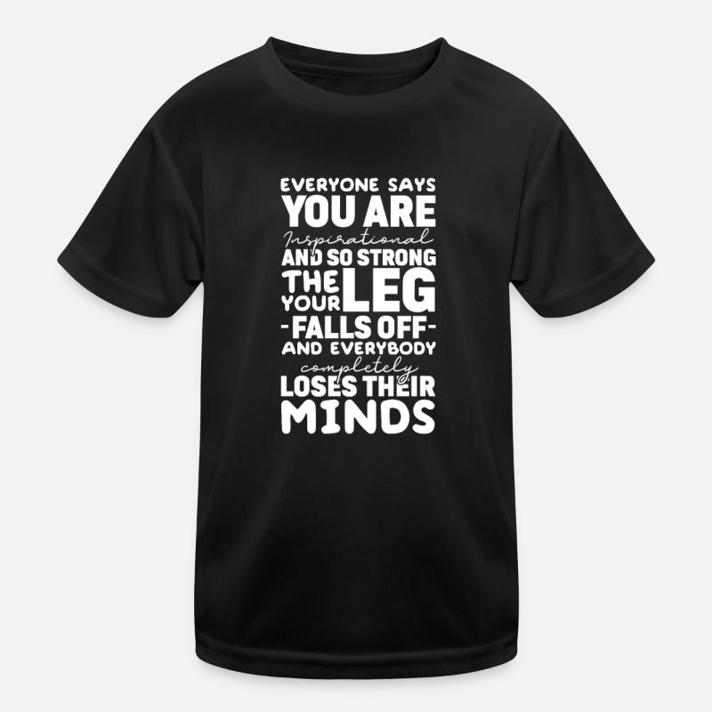 Amputation Amputation Prothèse Cadeau T-shirt sport Enfant