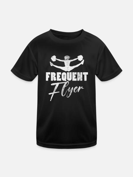 Cheerleader Cheerleading Sport Gymnastics Gift - T-shirt sport Enfant - noir - Devant