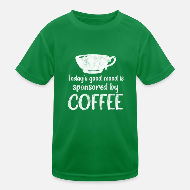 Kaffee Kinder Funktions-T-Shirt