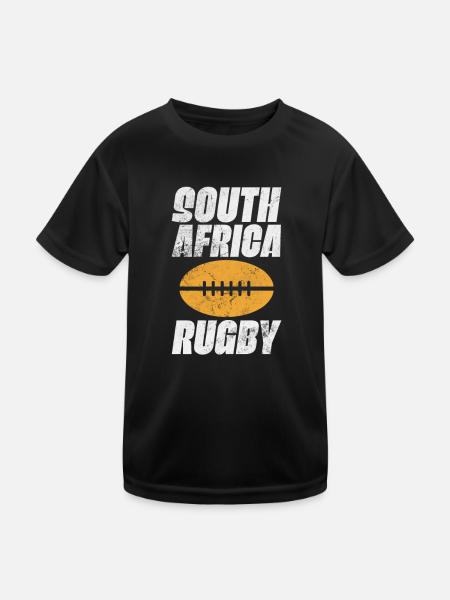 Club de rugby Équipe de rugby Football Sport Cadeau - T-shirt sport Enfant - noir - Devant