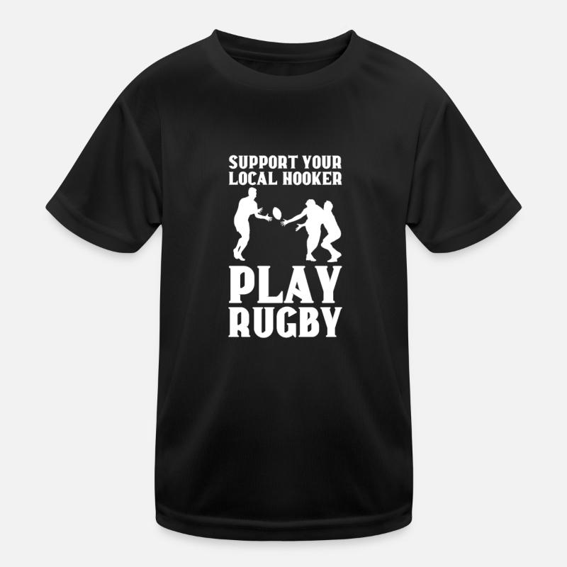 Rugby - Kids Functional T-Shirt - black