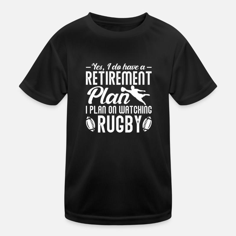 Rugby - Kids Functional T-Shirt - black