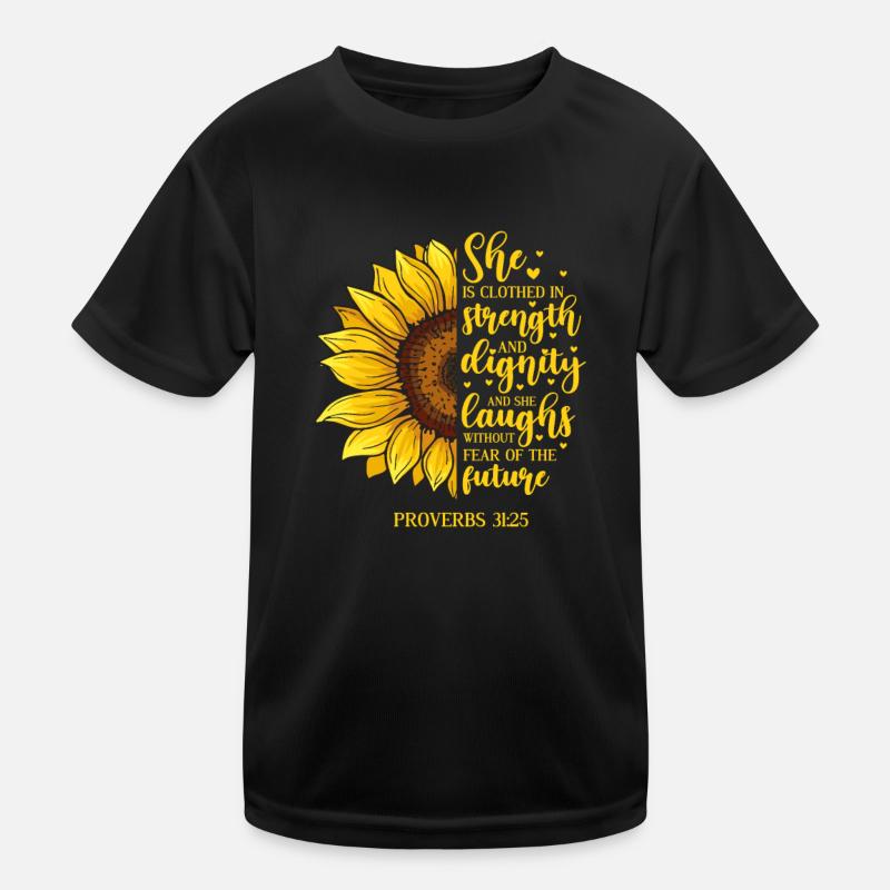 Bibel Bibelvers Christliche Sprüche Jesus Geschenk Kinder Funktions-T-Shirt