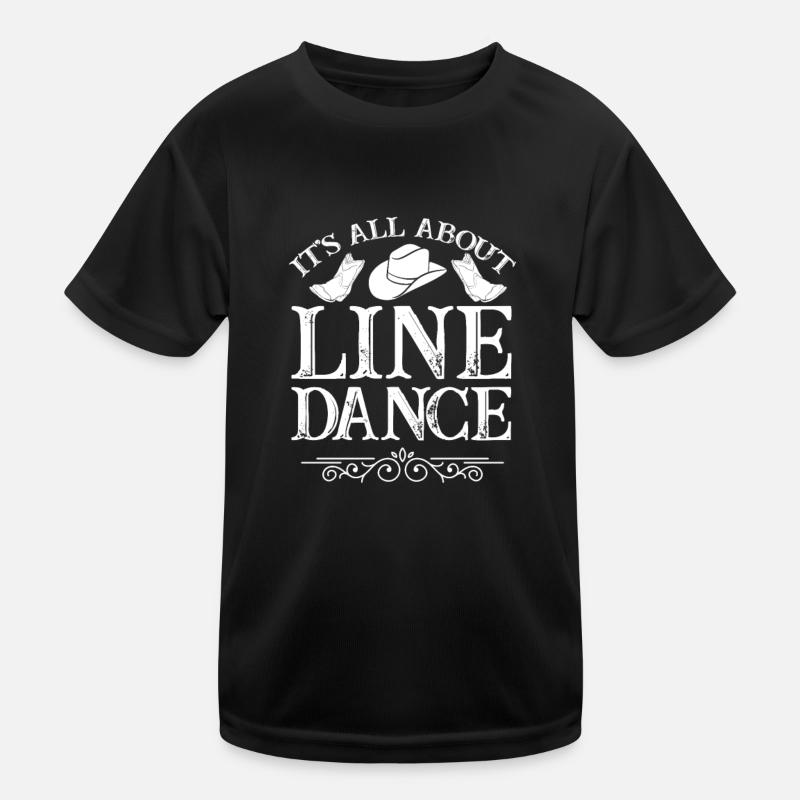 Linedance Country Line Dancer Linedancing Cadeau T-shirt sport Enfant