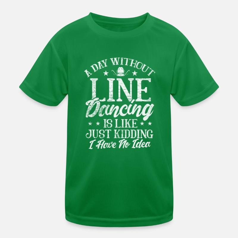 Line Dance Kids Functional T-Shirt